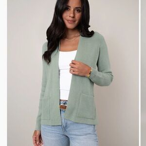Cyrus The Waffle Stitch Open Cardigan